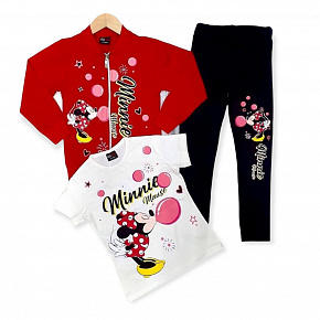 Костюм летний (кофта, футболка, леггины) Minnie Mouse (Минни Маус) TRW987211